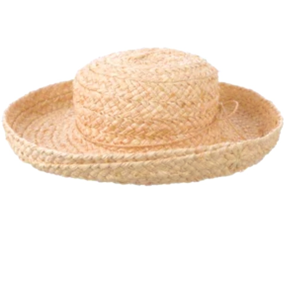 Helen Kaminski Australia Raffia Straw Wide Brim Hat Handmade New